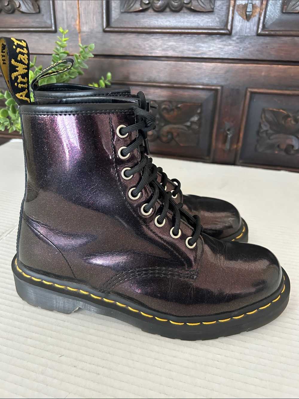 Dr. Martens 1460 Burgundy Patent
Leather Boots EUC - Picture 7 of 17